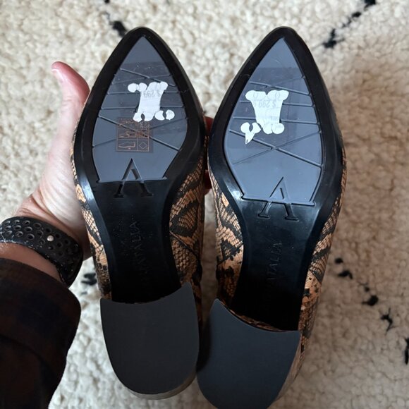 Aquatalia boots women's size 7 Leonora Snakeskin Print Leather Made in Italy - Picture 3 of 6